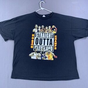 Alstyle Men 3X 2016 Cleveland Cavaliers Champs T Shirt Black Lebron‎ Kyrie J.R.